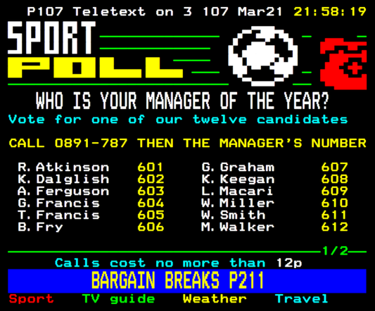 1992-93 Manager Of The Year