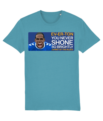 Everton Abdoulaye Doucoure The Spirit Of The Blues Unisex T-Shirt Stanley/Stella Retrotext Atlantic Blue XX-Small 