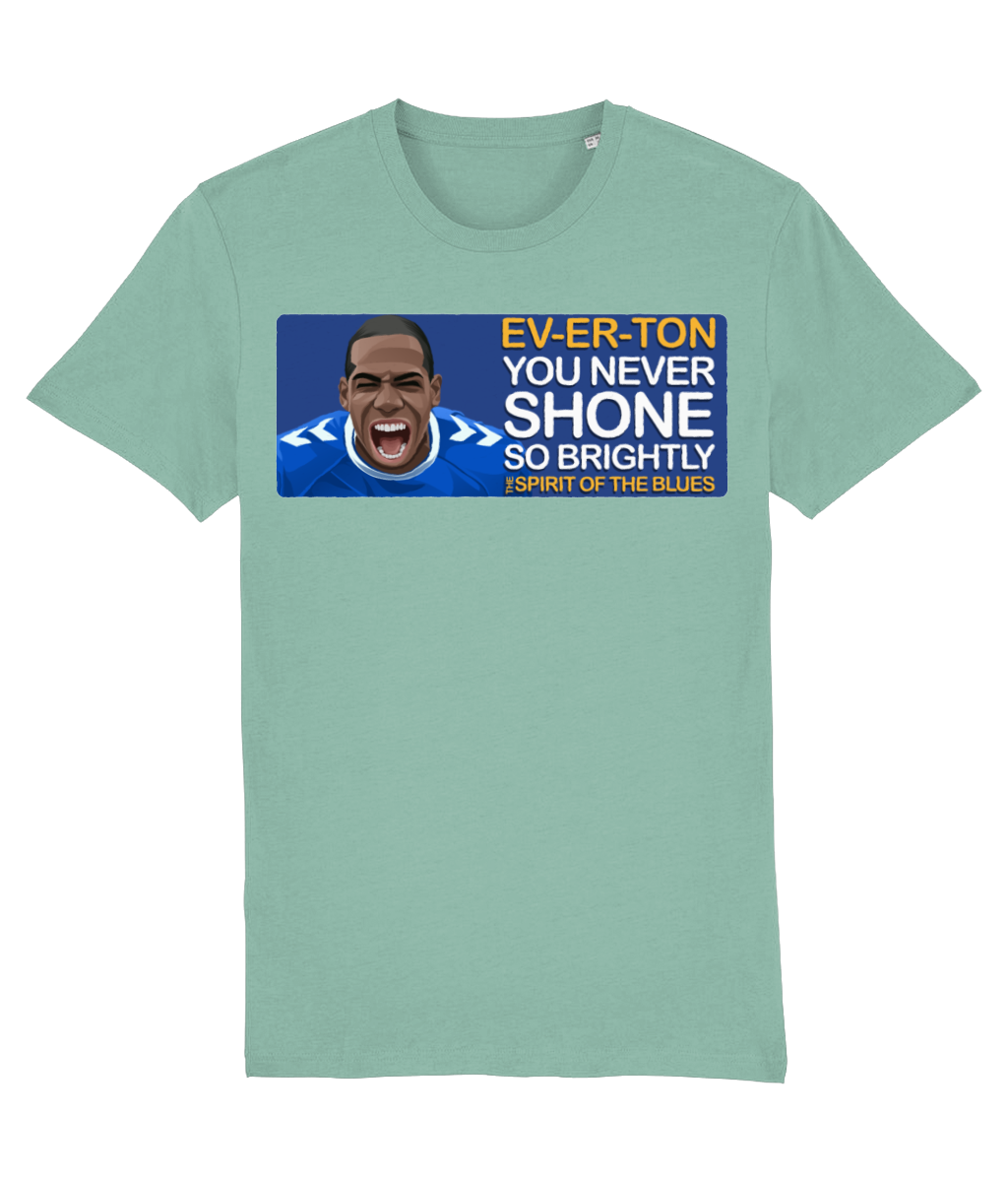 Everton Abdoulaye Doucoure The Spirit Of The Blues Unisex T-Shirt Stanley/Stella Retrotext Mid Heather Green XX-Small 