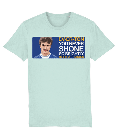 Everton Derek Mountfield The Spirit Of The Blues Unisex T-Shirt Stanley/Stella Retrotext Caribbean Blue X-Small 