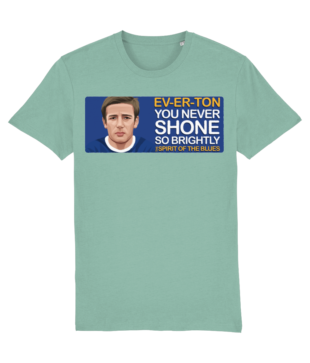Everton Colin Harvey The Spirit Of The Blues Unisex T-Shirt Stanley/Stella Retrotext Mid Heather Green XX-Small 