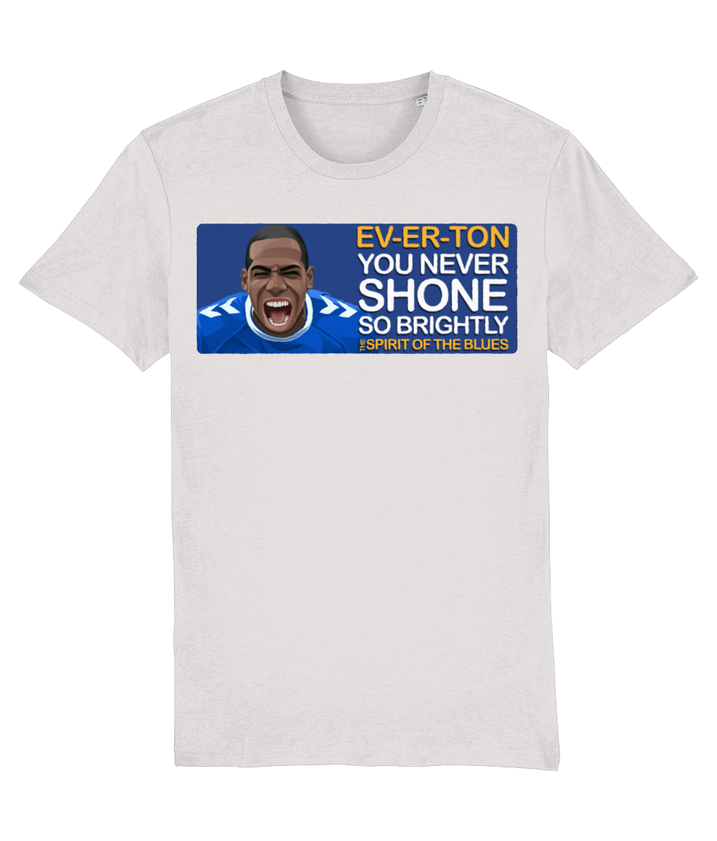 Everton Abdoulaye Doucoure The Spirit Of The Blues Unisex T-Shirt Stanley/Stella Retrotext Cream Heather Grey XX-Small 