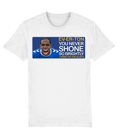 Everton Abdoulaye Doucoure The Spirit Of The Blues Unisex T-Shirt Stanley/Stella Retrotext White XX-Small 