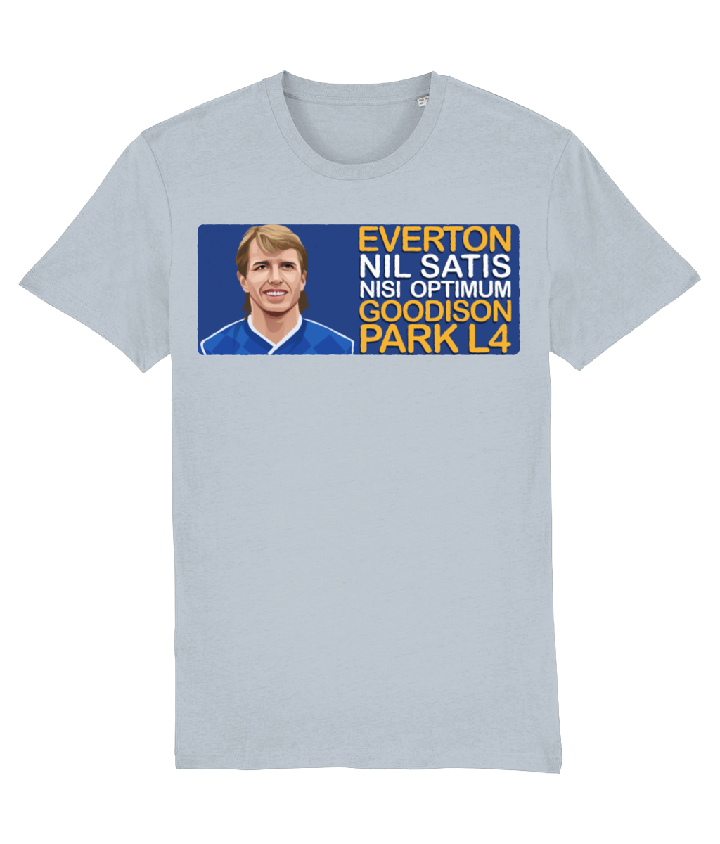 Everton Trevor Steven Goodison Park L4 Unisex T-Shirt Stanley/Stella Retrotext   