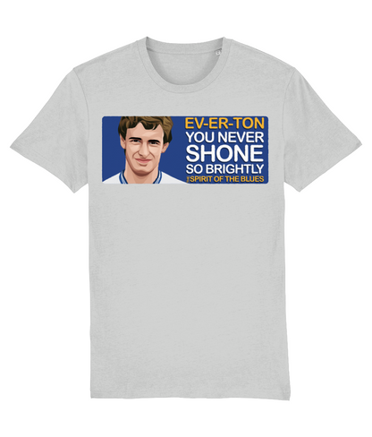 Everton Kevin Sheedy The Spirit Of The Blues Unisex T-Shirt Stanley/Stella Retrotext Heather Grey XX-Small 