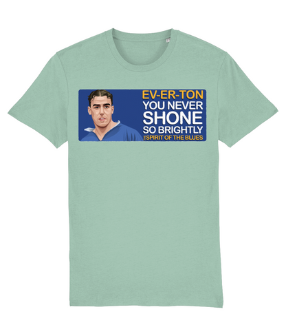 Everton Dixie Dean The Spirit Of The Blues Unisex T-Shirt Stanley/Stella Retrotext Aloe XX-Small 