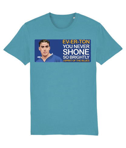 Everton Dixie Dean The Spirit Of The Blues Unisex T-Shirt Stanley/Stella Retrotext Atlantic Blue XX-Small 