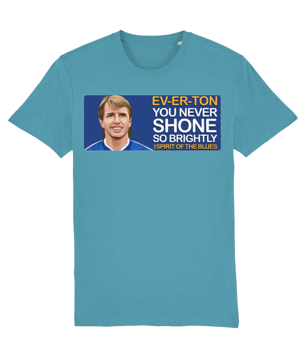 Everton Trevor Steven The Spirit Of The Blues Unisex T-Shirt Stanley/Stella Retrotext Atlantic Blue XX-Small 