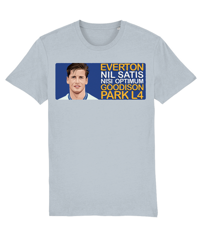 Everton Paul Bracewell Goodison Park L4 Unisex T-Shirt Stanley/Stella Retrotext   