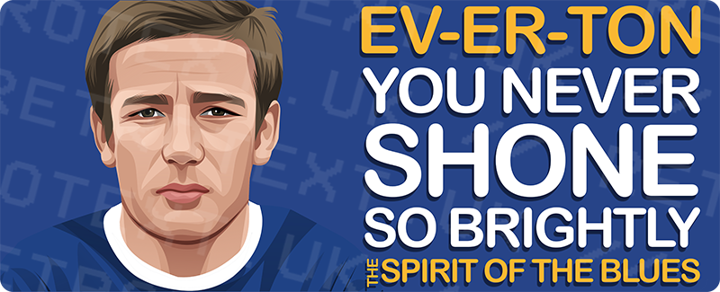 Everton Colin Harvey The Spirit Of The Blues Unisex T-Shirt Stanley/Stella Retrotext   