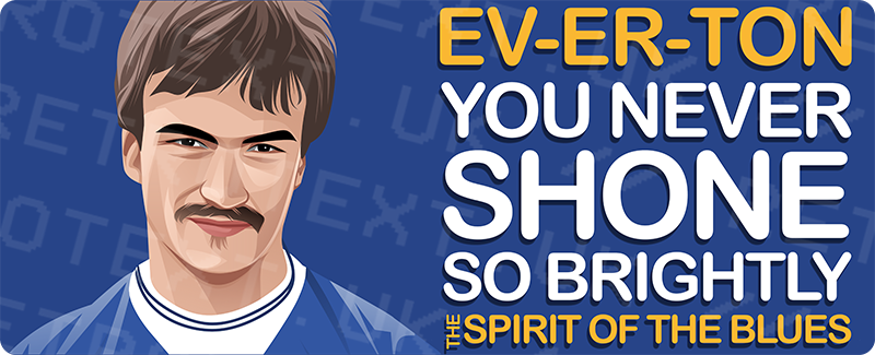 Everton Derek Mountfield The Spirit Of The Blues Unisex T-Shirt Stanley/Stella Retrotext   