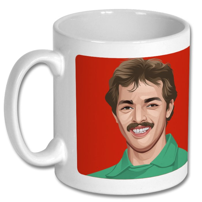 Liverpool 1984 European Cup Winners Bruce Grobbelaar Teletext Mug Ceramic 11oz mug Retrotext   