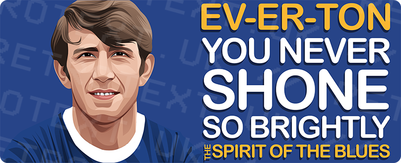 Everton Howard Kendall (Player) The Spirit Of The Blues Unisex T-Shirt Stanley/Stella Retrotext   