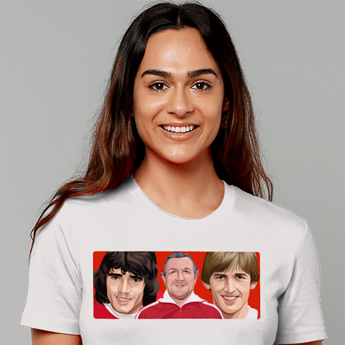 Liverpool Keegan Paisley Dalglish Unisex T-Shirt Stanley/Stella Retrotext   