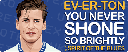 Everton Paul Bracewell The Spirit Of The Blues Unisex T-Shirt Stanley/Stella Retrotext   
