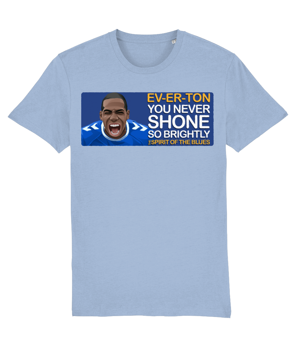 Everton Abdoulaye Doucoure The Spirit Of The Blues Unisex T-Shirt Stanley/Stella Retrotext Sky Blue X-Small 