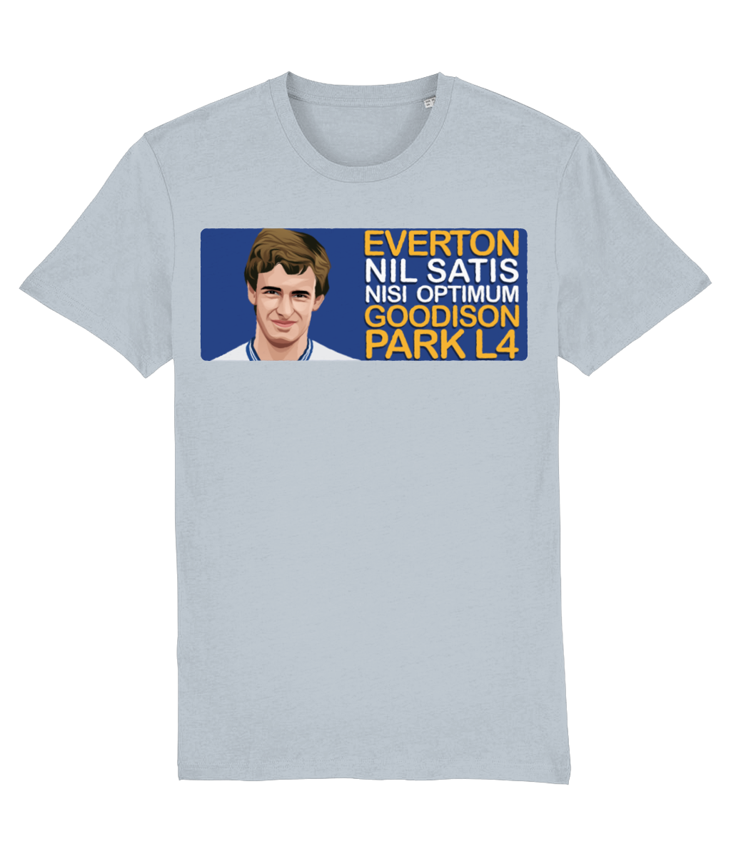 Everton Kevin Sheedy Goodison Park L4 Unisex T-Shirt Stanley/Stella Retrotext   