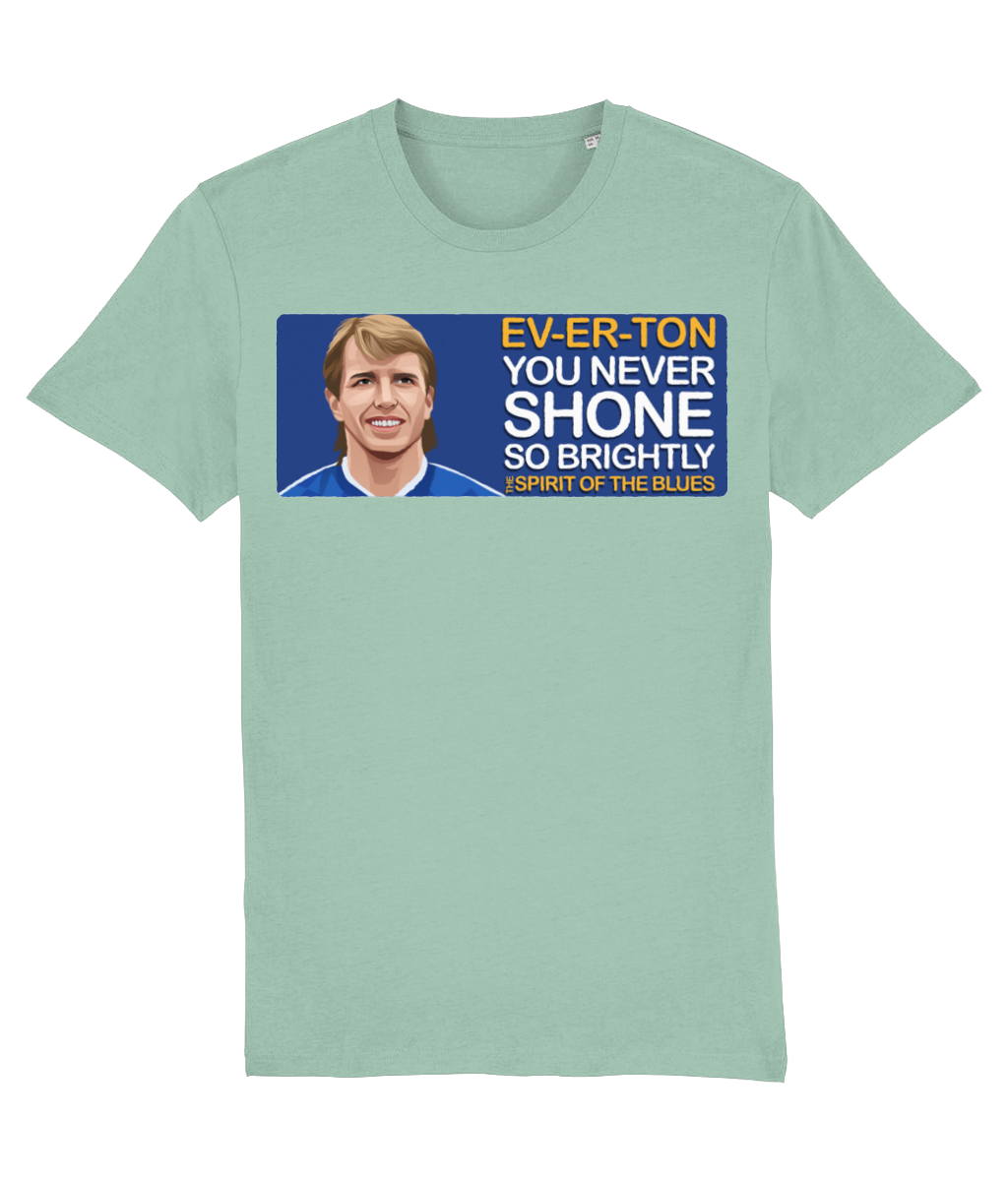 Everton Trevor Steven The Spirit Of The Blues Unisex T-Shirt Stanley/Stella Retrotext Aloe XX-Small 