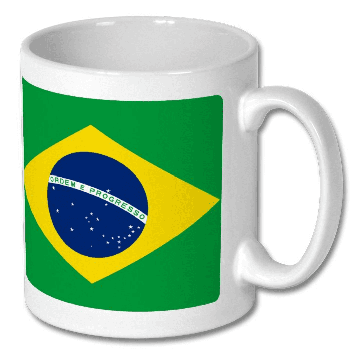 Brazil 1962 World Cup Winners Teletext Mug Ceramic 11oz mug Retrotext   